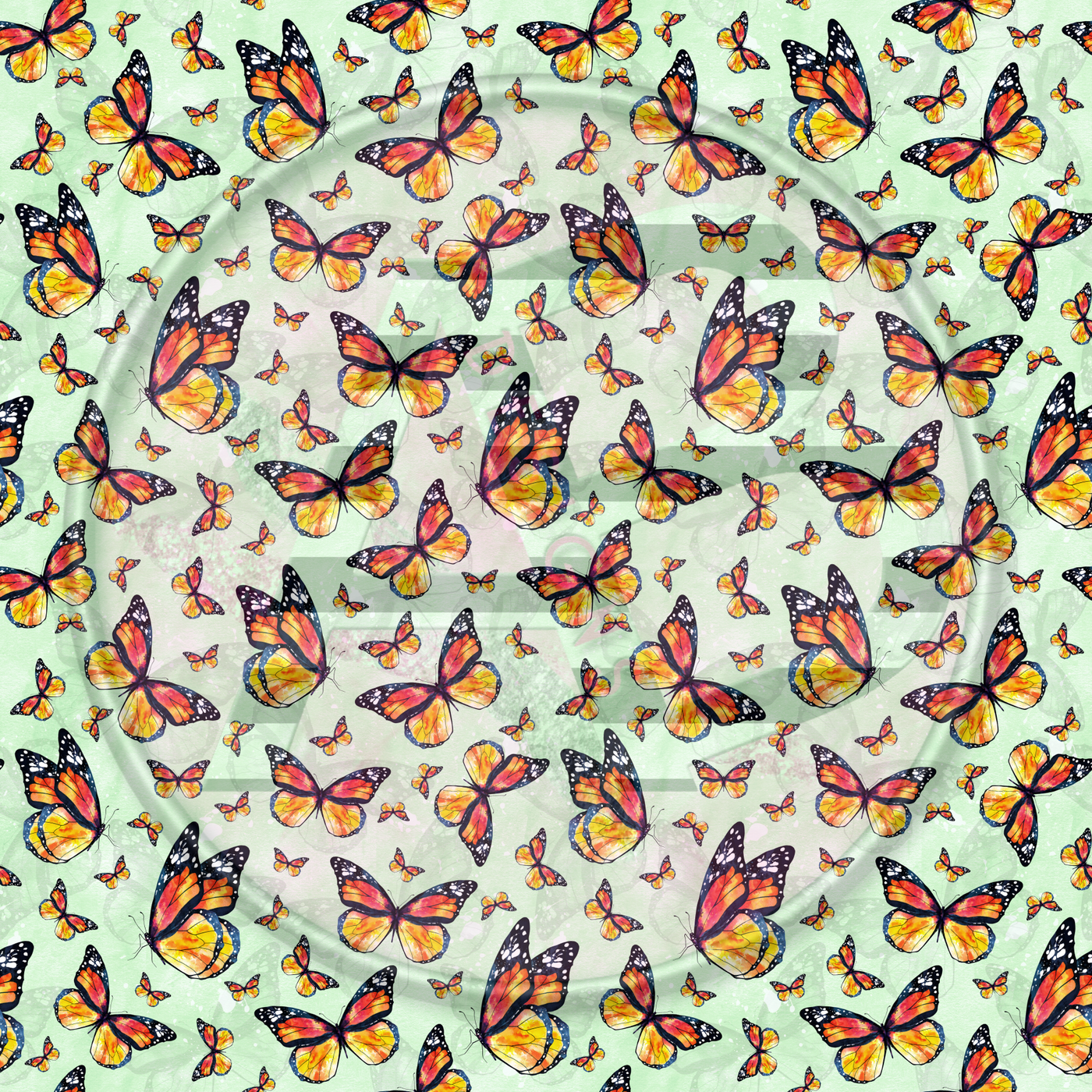 Adhesive Patterned Vinyl - Butterfly 06 Smaller