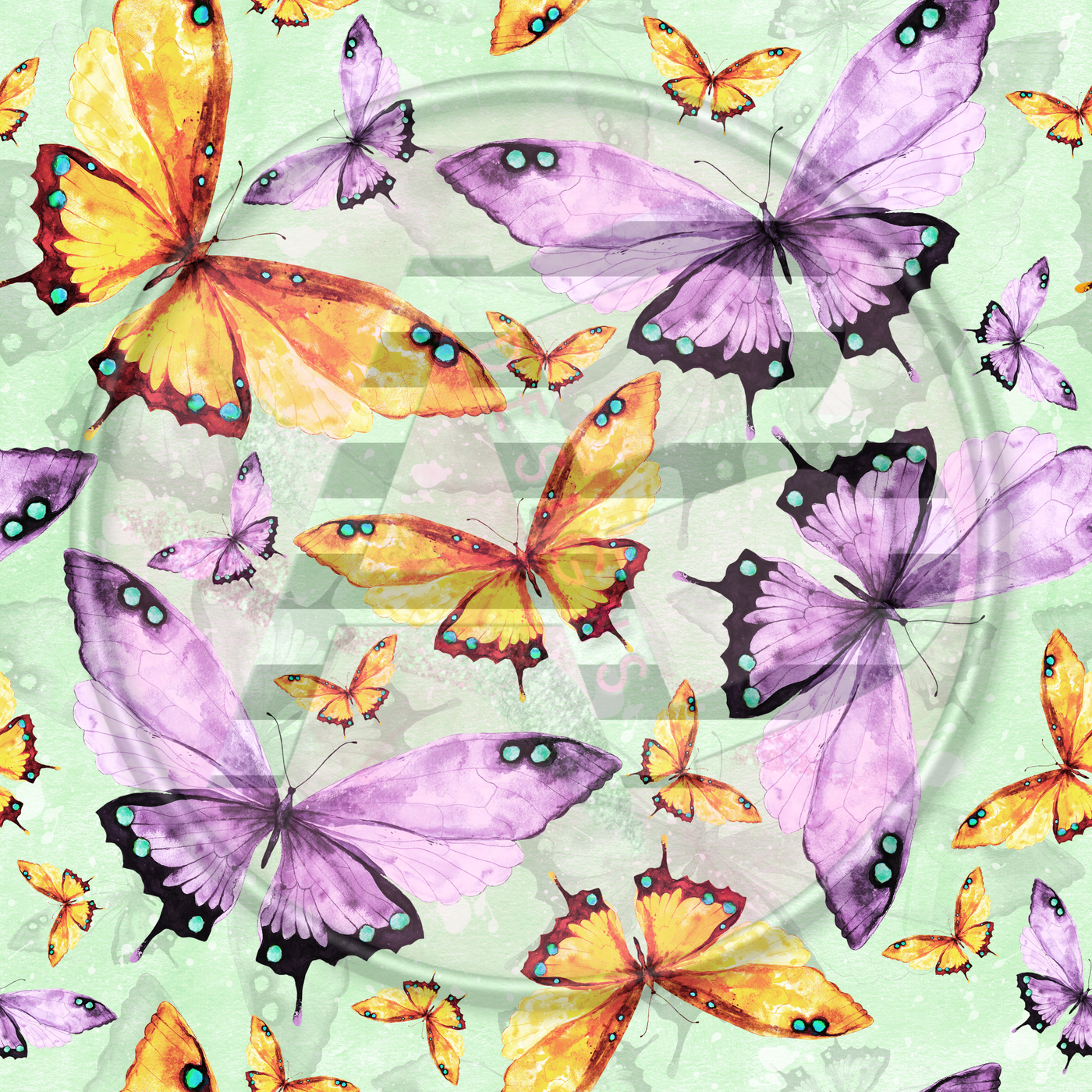 Adhesive Patterned Vinyl - Butterfly 09