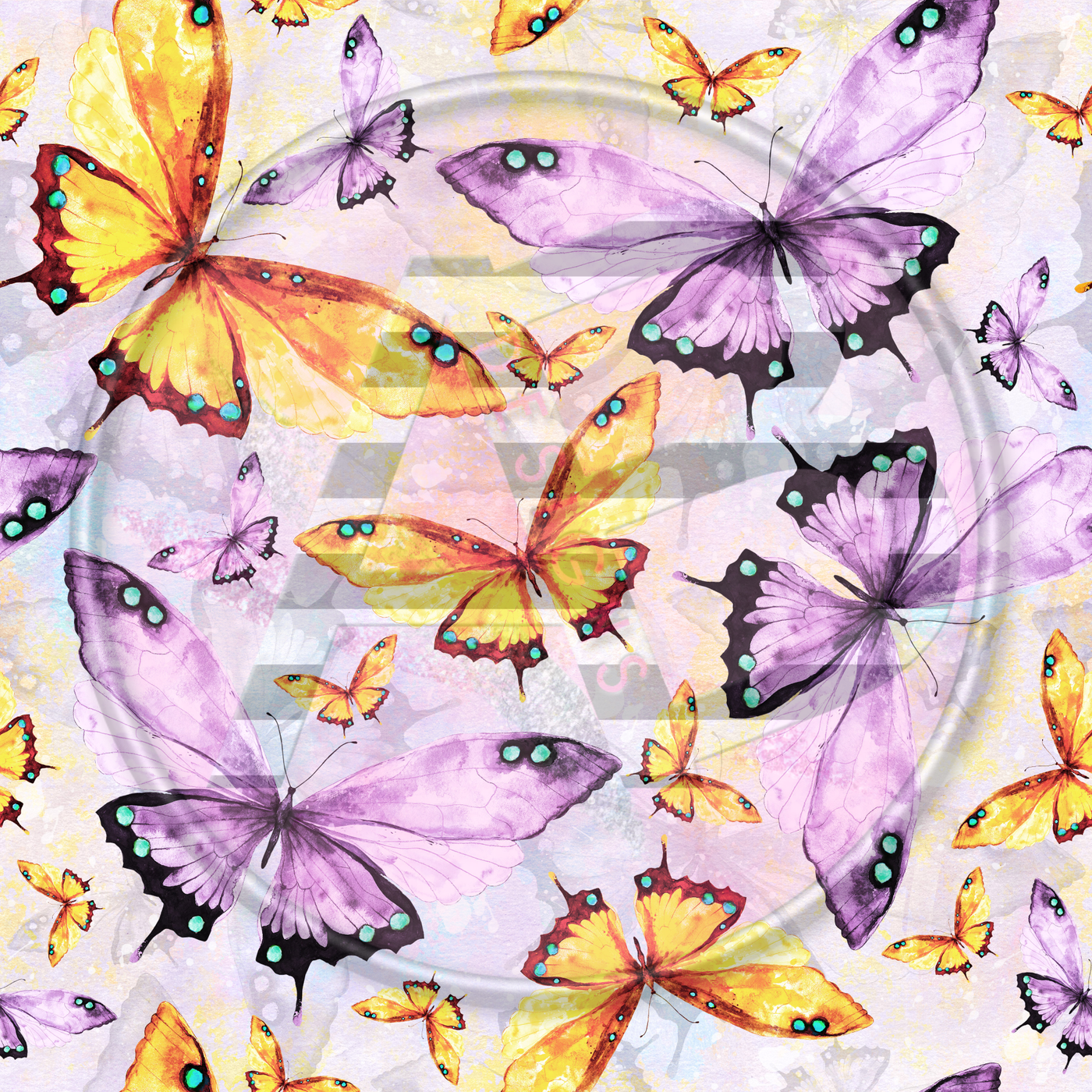 Adhesive Patterned Vinyl - Butterfly 10