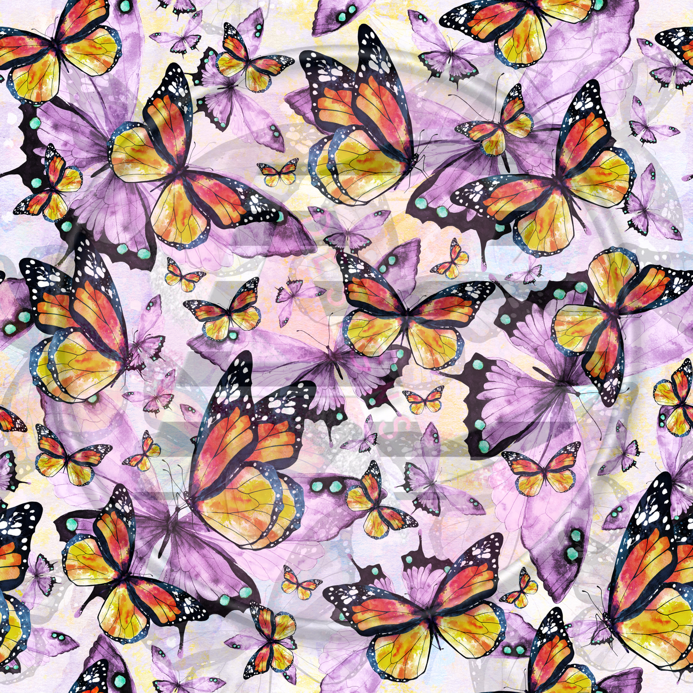 Adhesive Patterned Vinyl - Butterfly 14