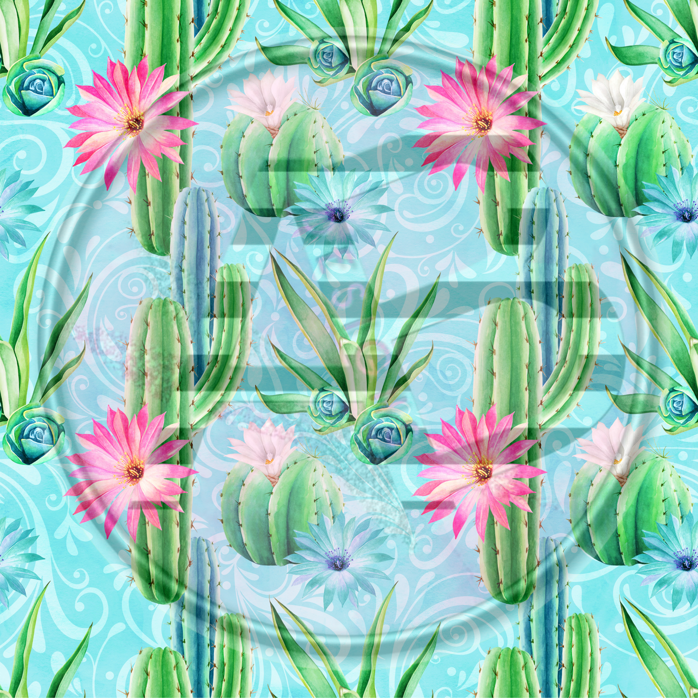 Adhesive Patterned Vinyl - Cactus 11