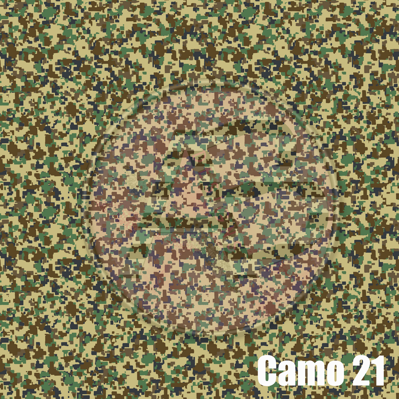 Adhesive Patterned Vinyl - Camo 21