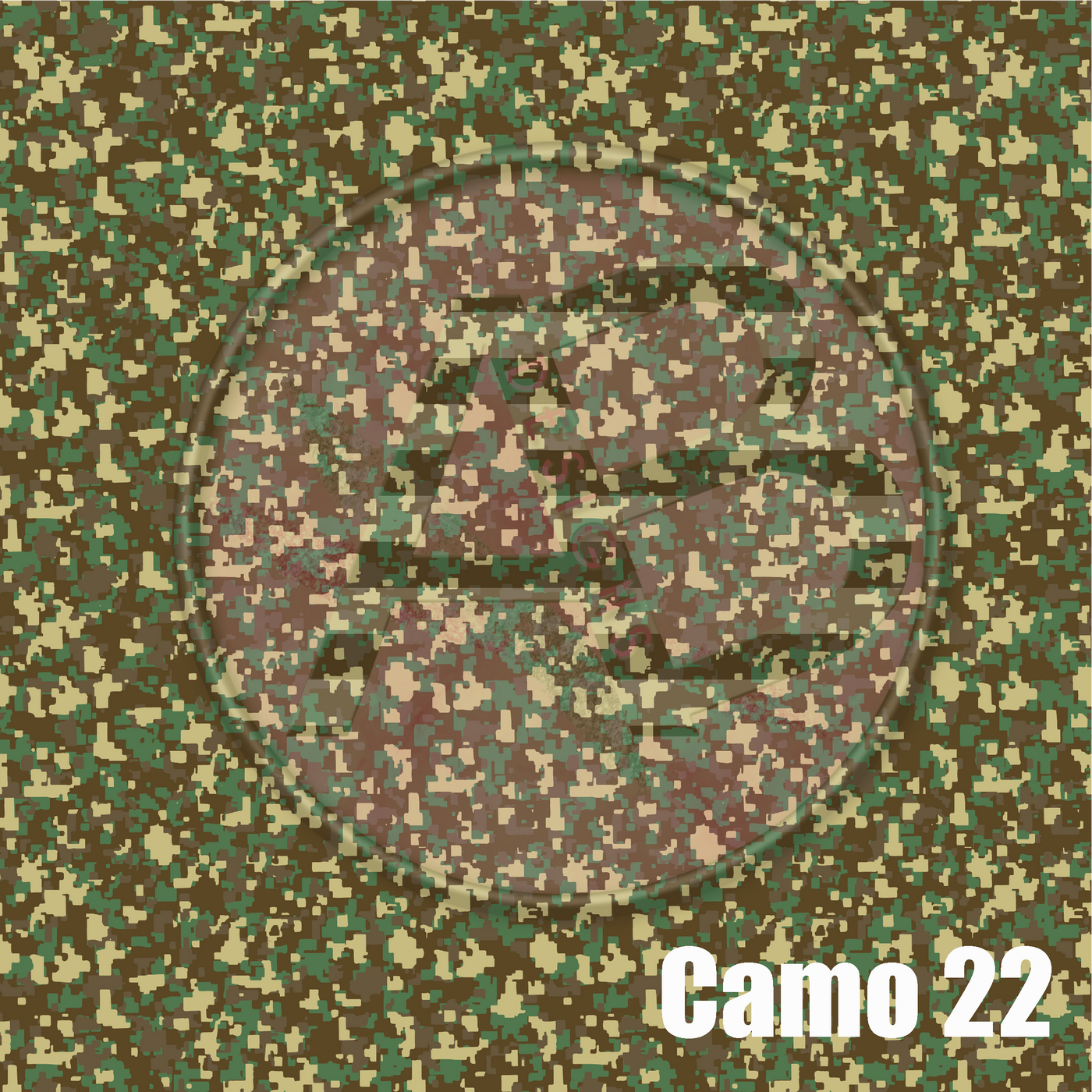 Adhesive Patterned Vinyl - Camo 22