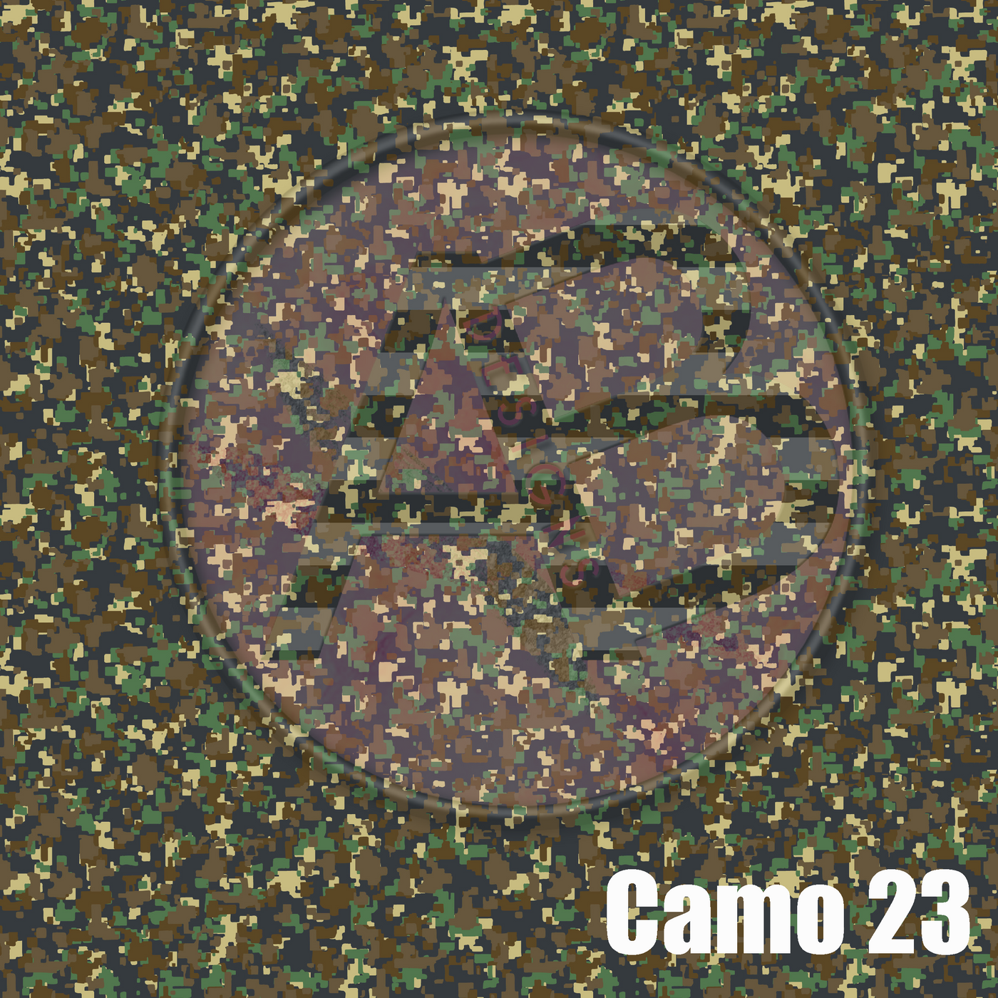 Adhesive Patterned Vinyl - Camo 23