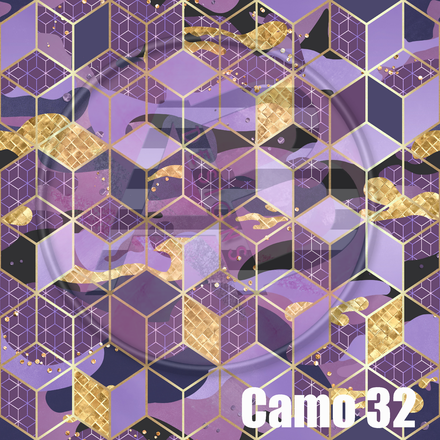 Adhesive Patterned Vinyl - Camo 32