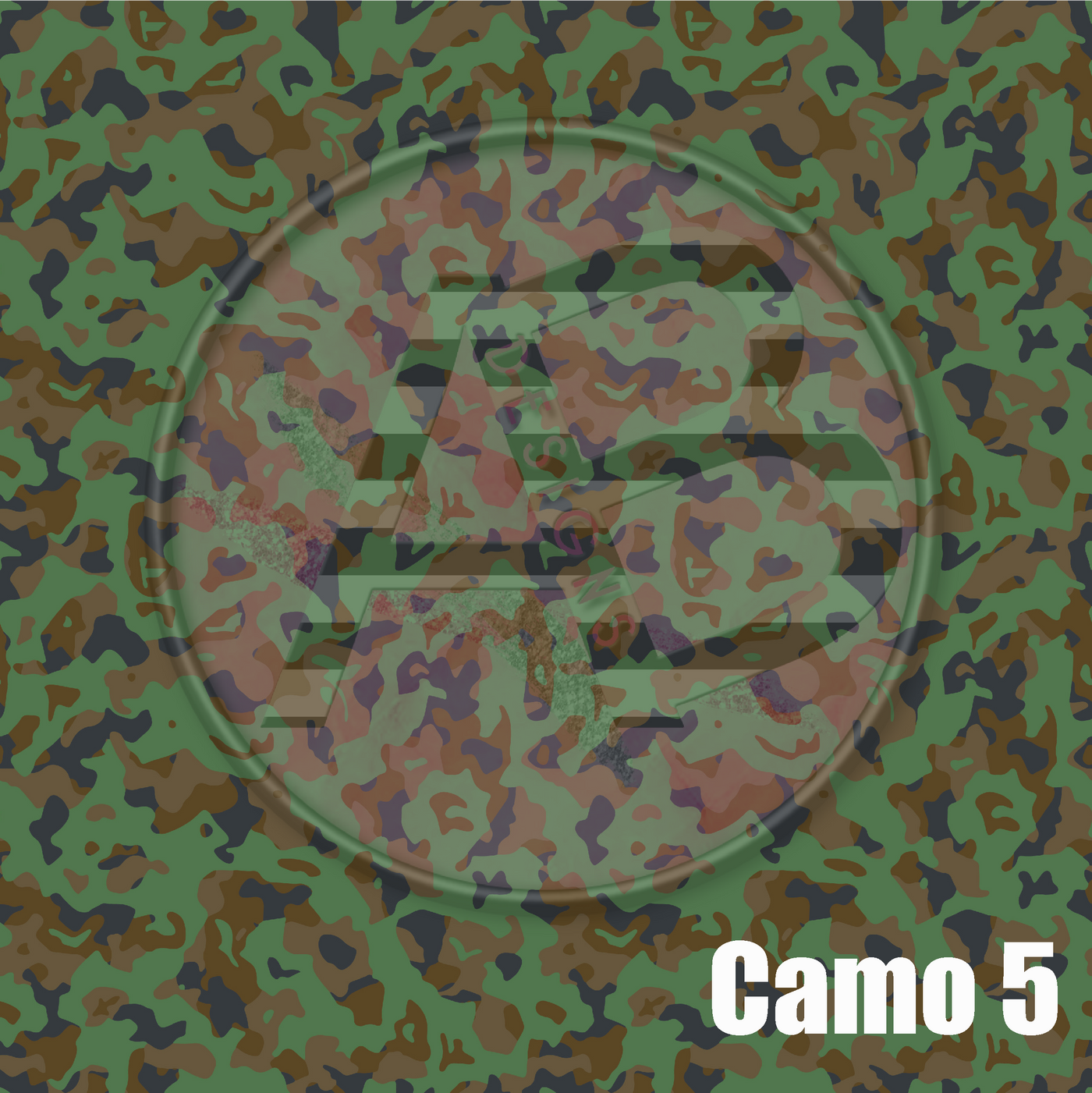 Adhesive Patterned Vinyl - Camo 5