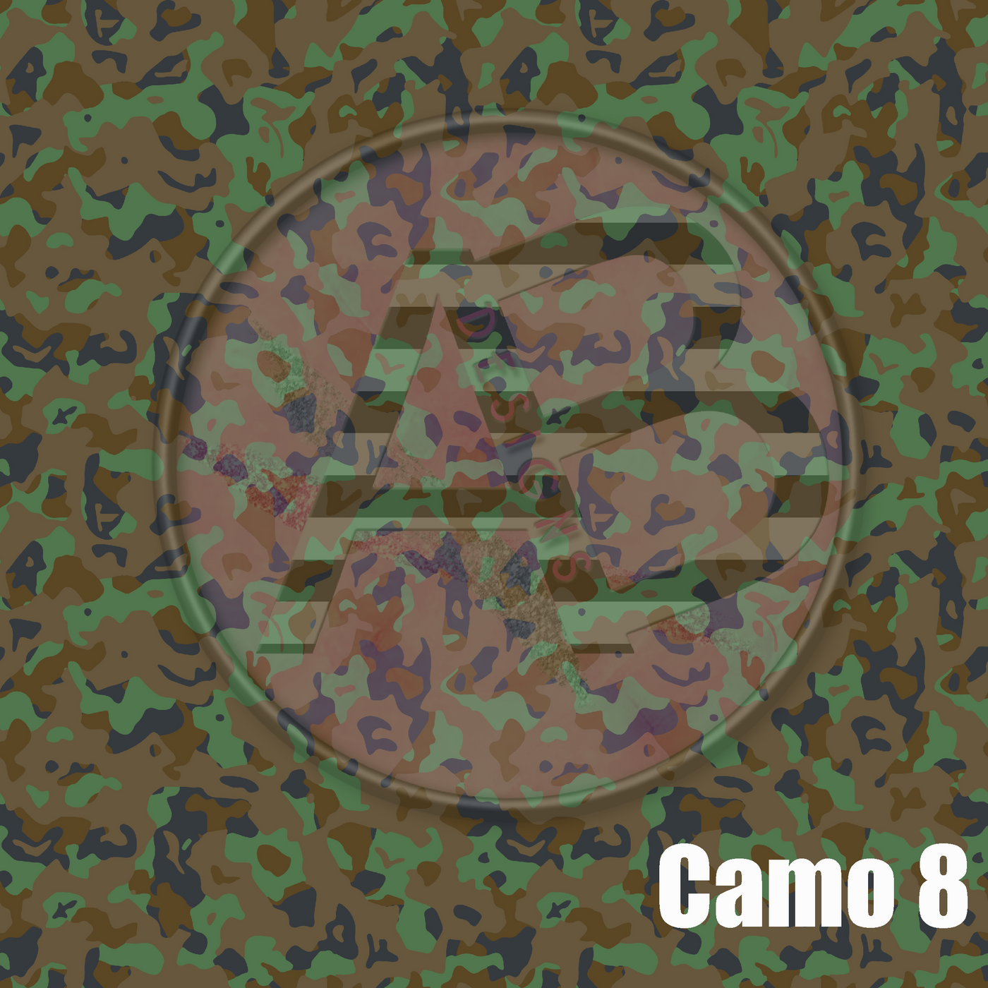 Adhesive Patterned Vinyl - Camo 8