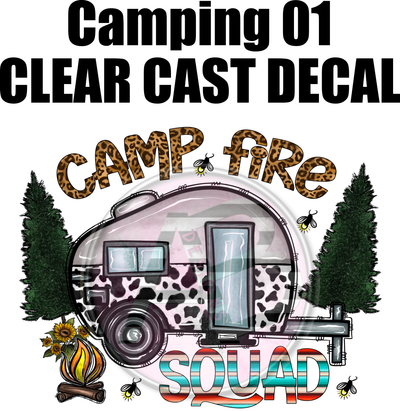 Camping 01 - Clear Cast Decal