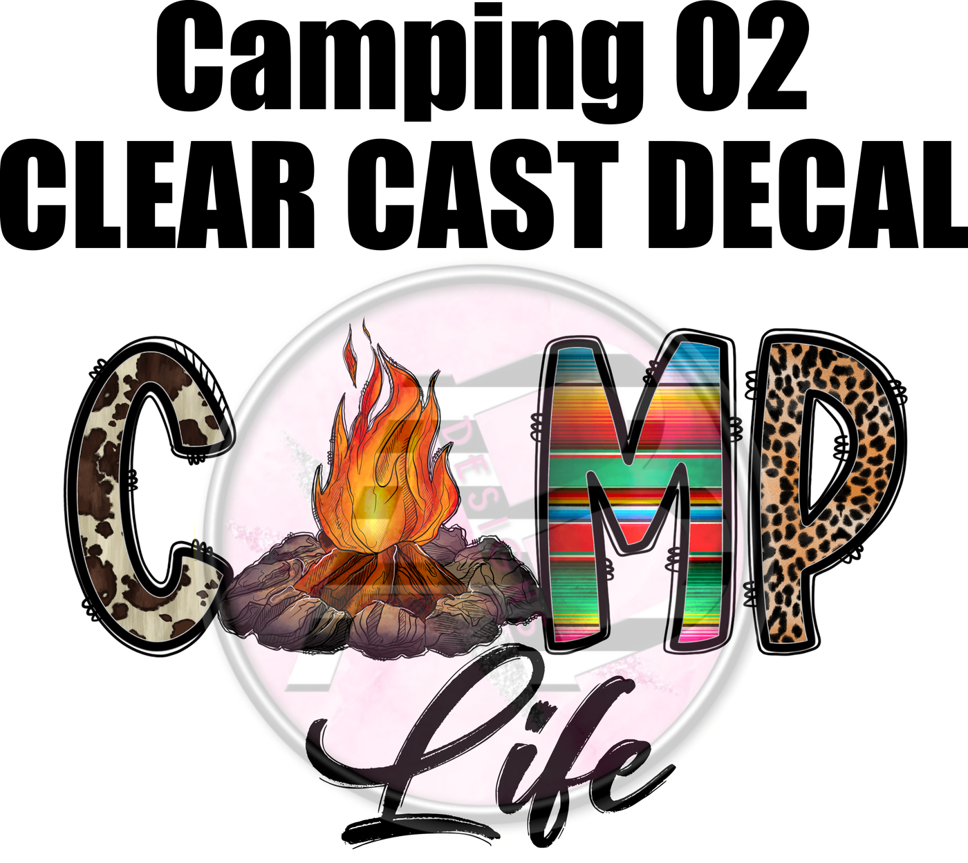 Camping 02 - Clear Cast Decal