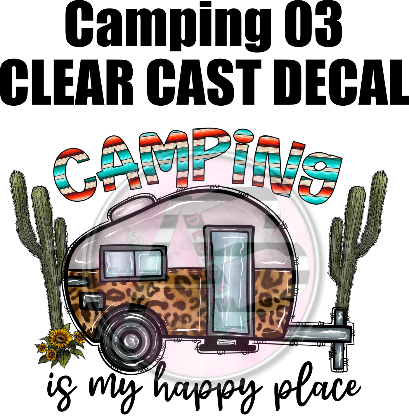 Camping 03 - Clear Cast Decal