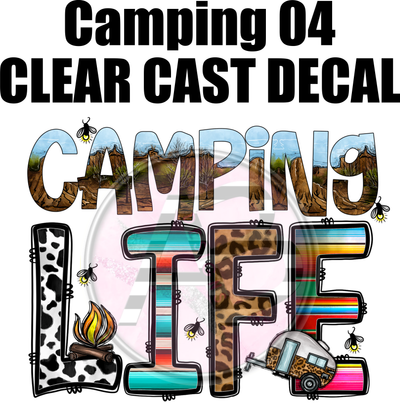 Camping 04 - Clear Cast Decal