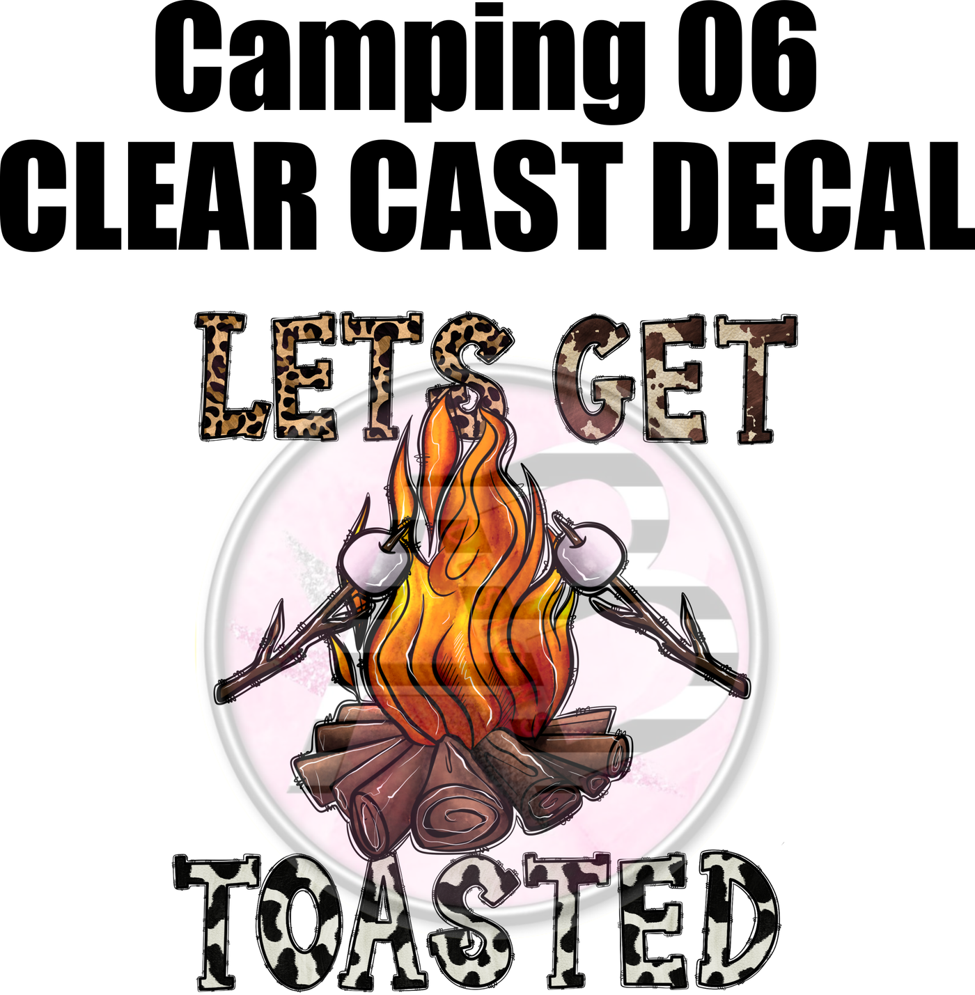 Camping 06 - Clear Cast Decal