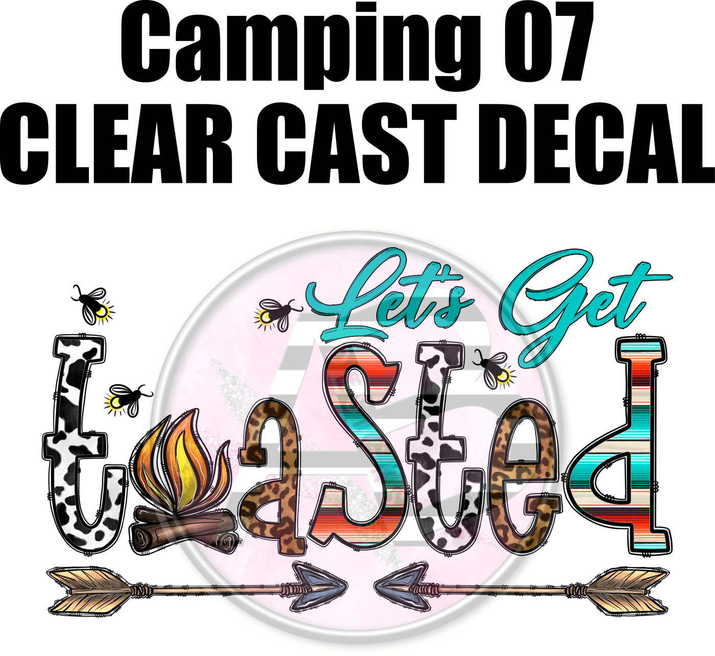 Camping 07 - Clear Cast Decal
