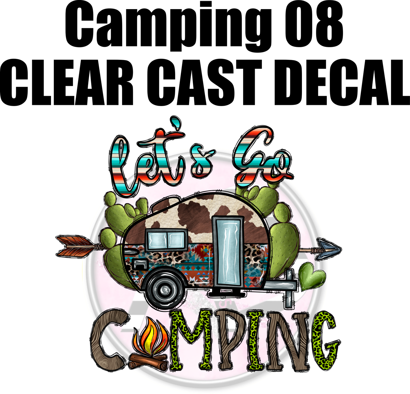 Camping 08 - Clear Cast Decal