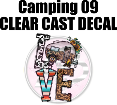 Camping 09 - Clear Cast Decal