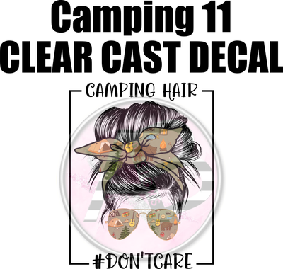 Camping 11 - Clear Cast Decal