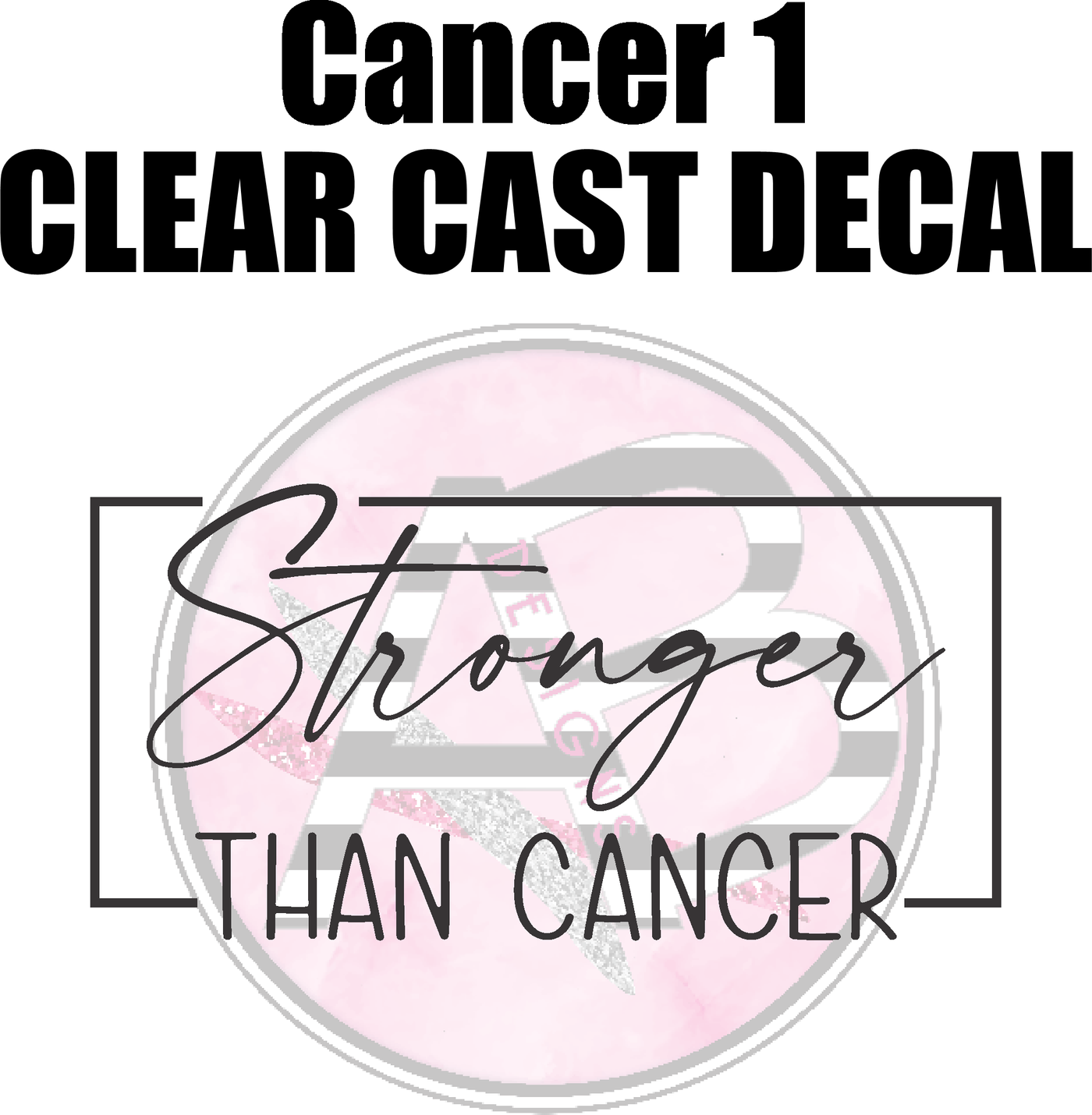 Cancer 1 - Clear Cast Decal