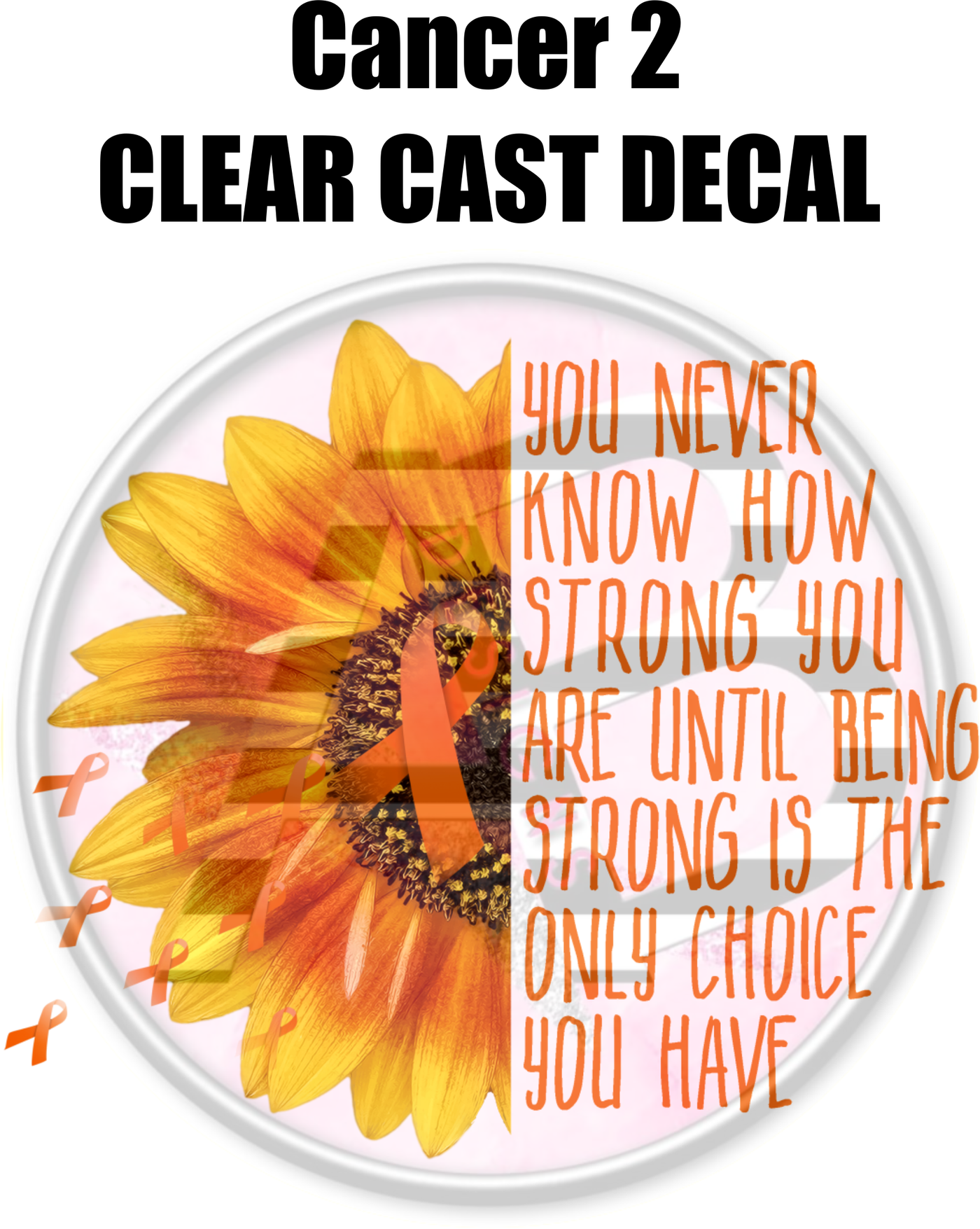 Cancer 2 - Clear Cast Decal