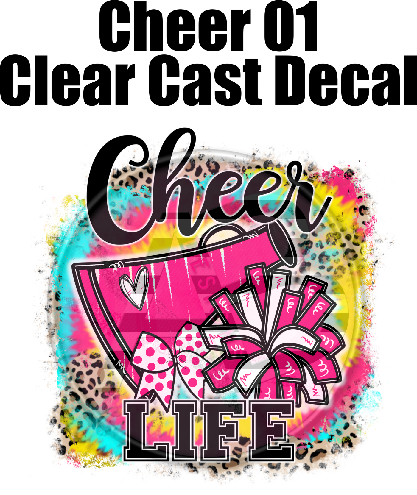 Cheer 01 - Clear Cast Decal