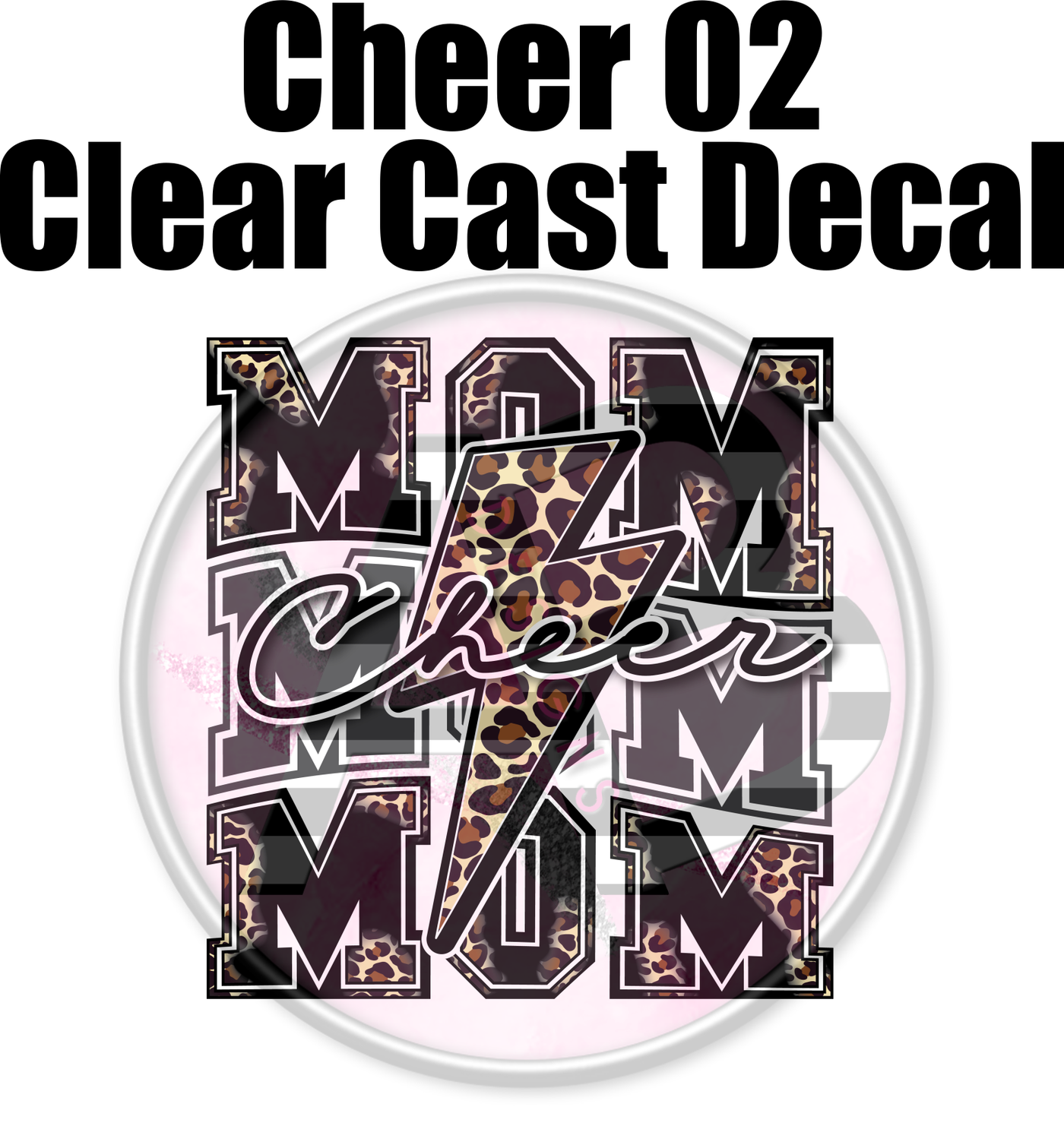 Cheer 02 - Clear Cast Decal