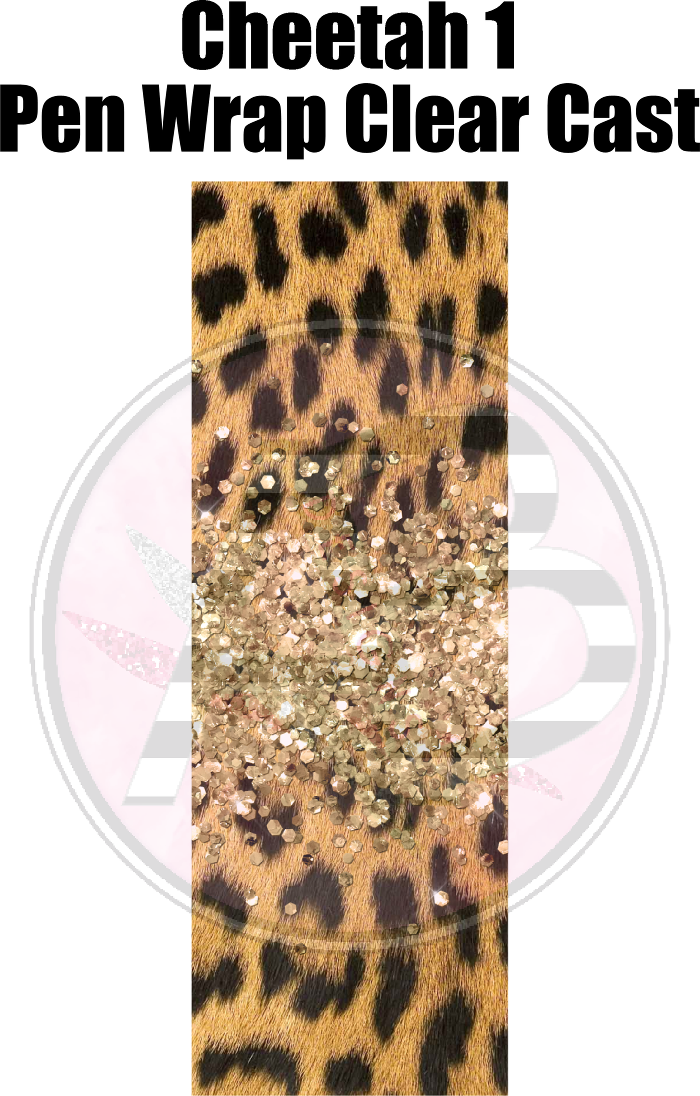 Cheetah 01- Pen Wrap Clear Cast Decal