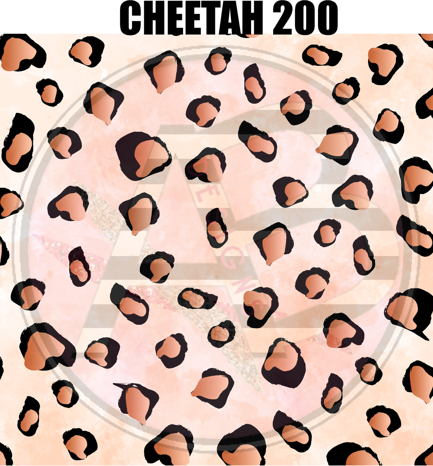 Adhesive Patterned Vinyl - Cheetah 200