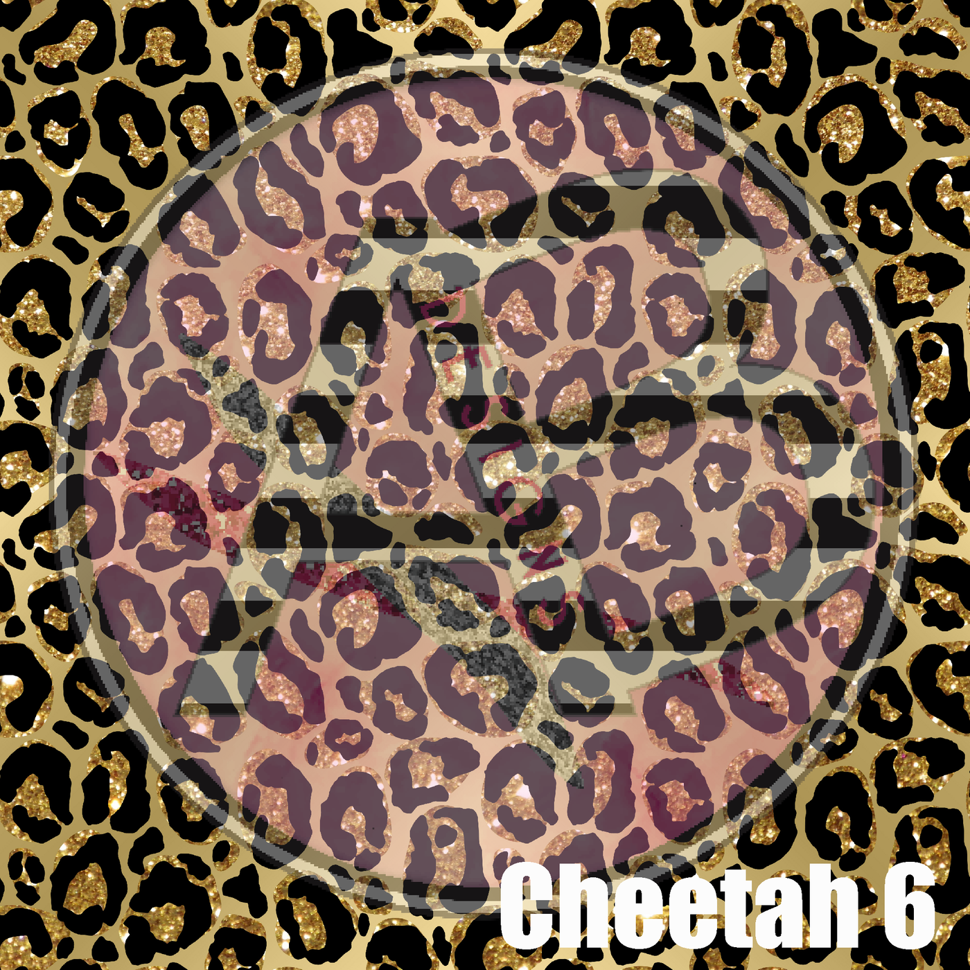 Adhesive Patterned Vinyl - Cheetah 6