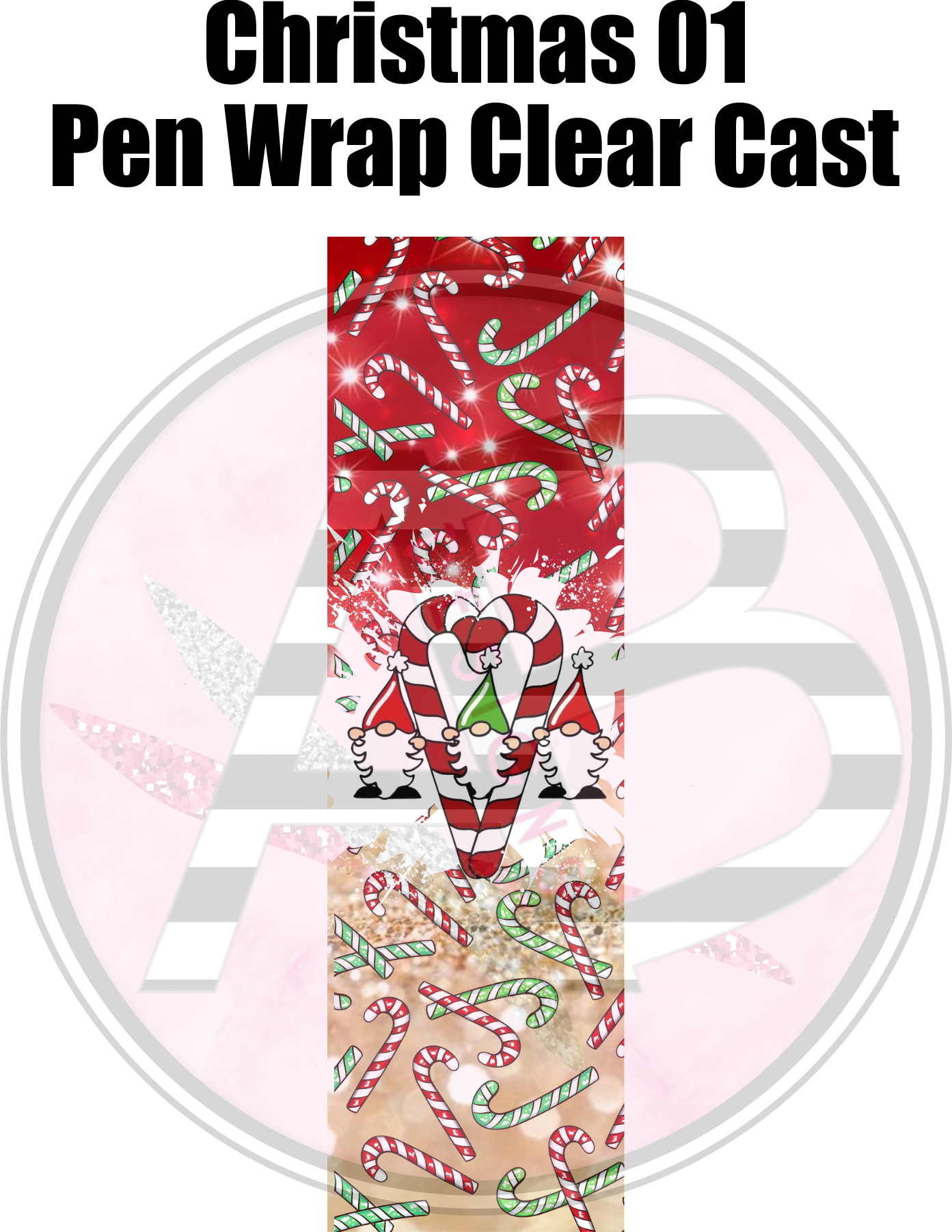 Christmas 01 - Pen Wrap Clear Cast Decal