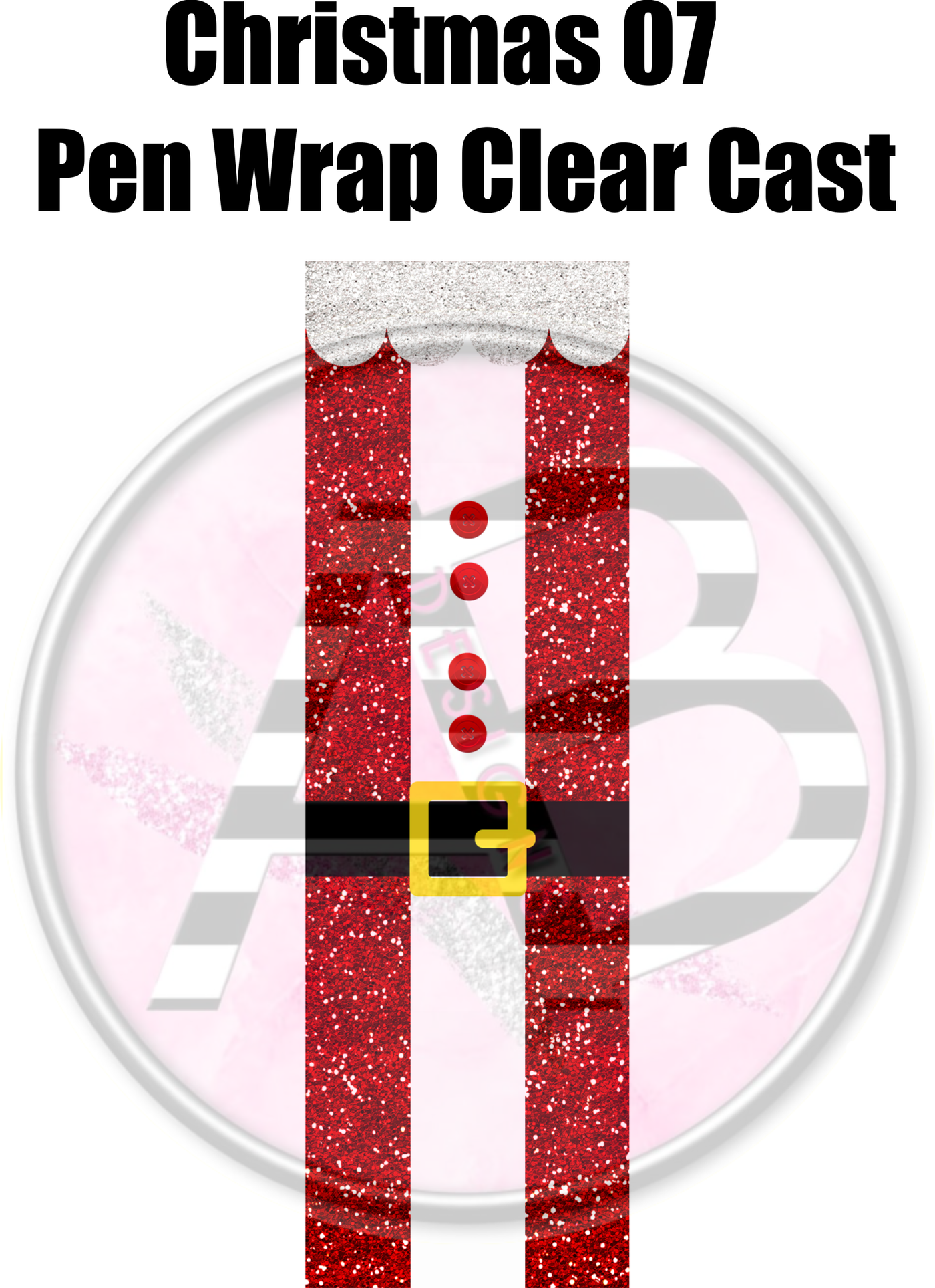 Christmas 07 - Pen Wrap Clear Cast Decal