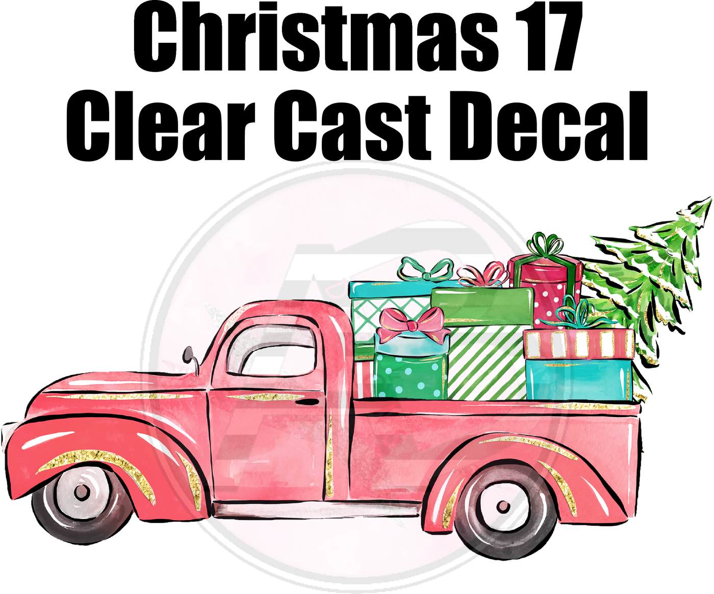 Christmas 17 - Clear Cast Decal