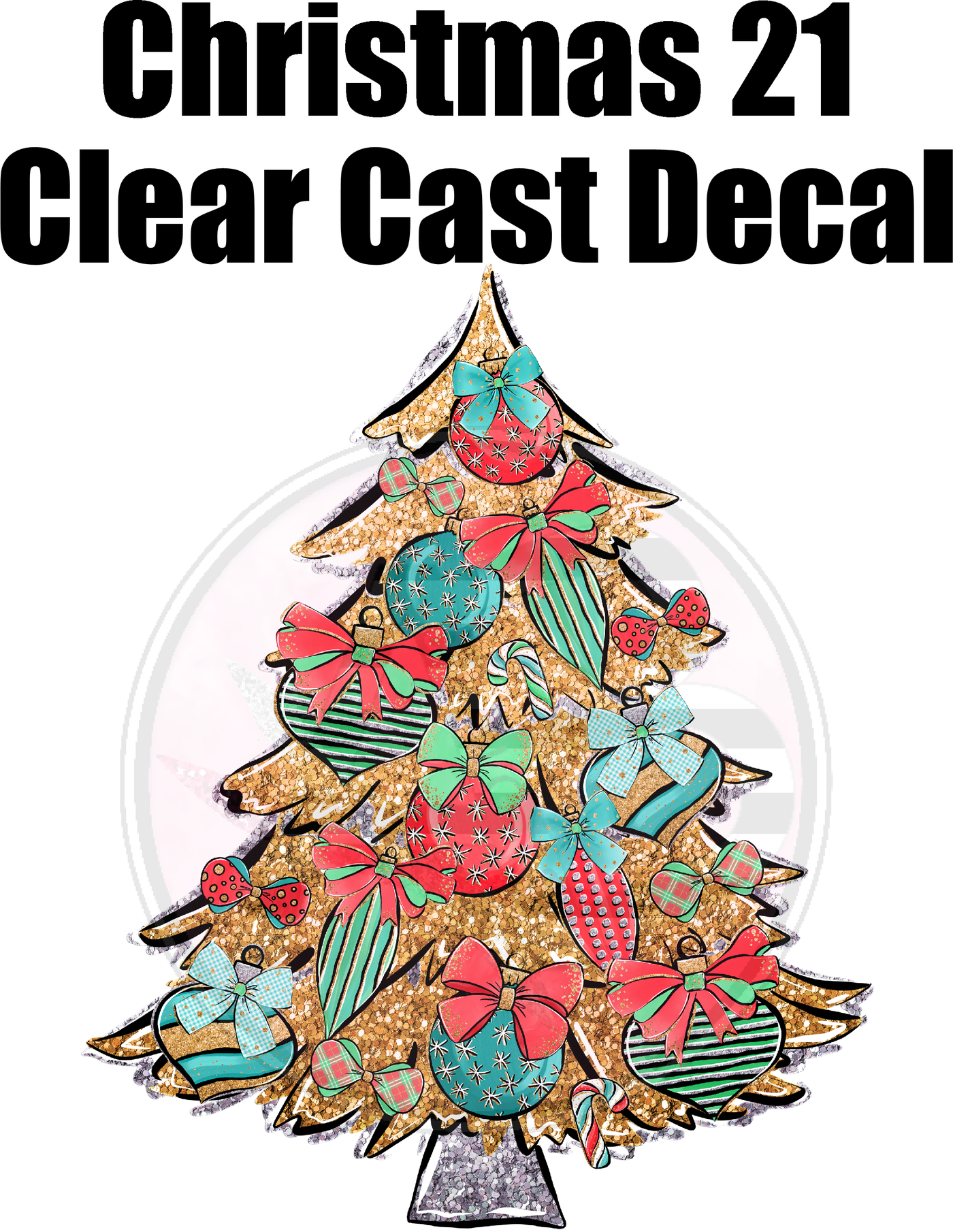 Christmas 21 - Clear Cast Decal