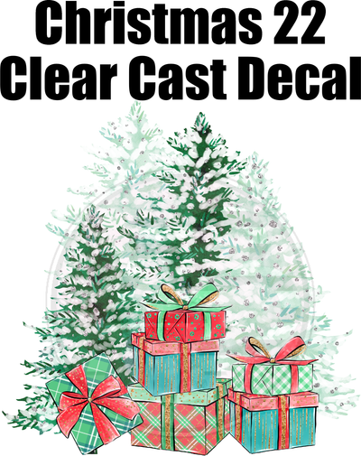 Christmas 22 - Clear Cast Decal