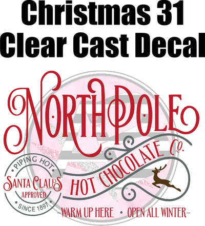 Christmas 31 - Clear Cast Decal