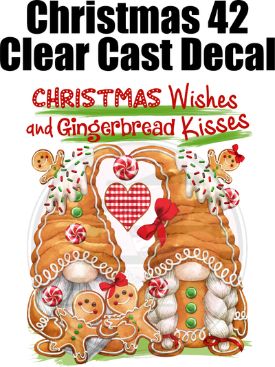 Christmas 42 - Clear Cast Decal
