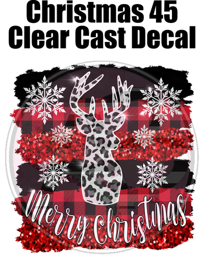 Christmas 45 - Clear Cast Decal