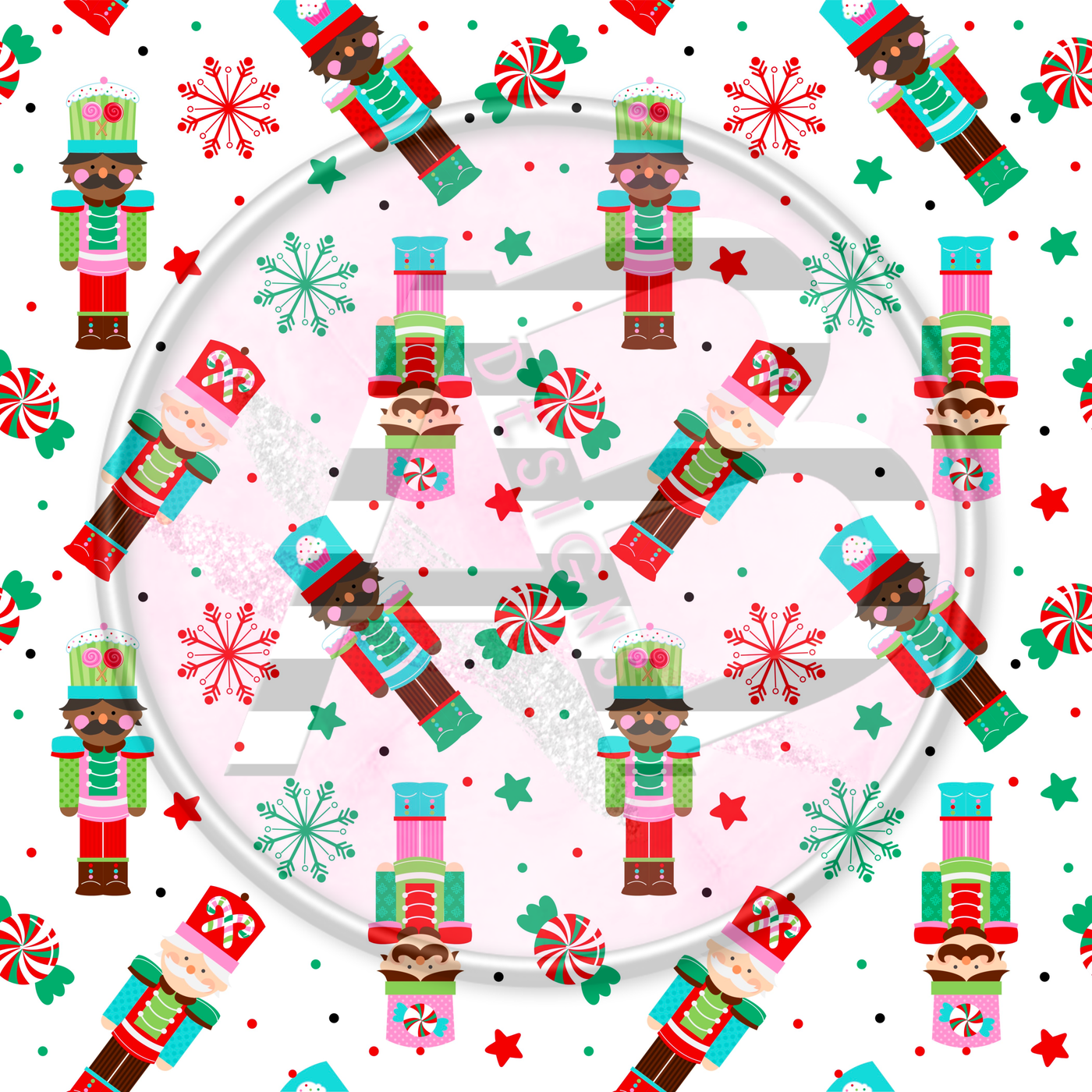 Adhesive Patterned Vinyl - Christmas 5022 Smaller