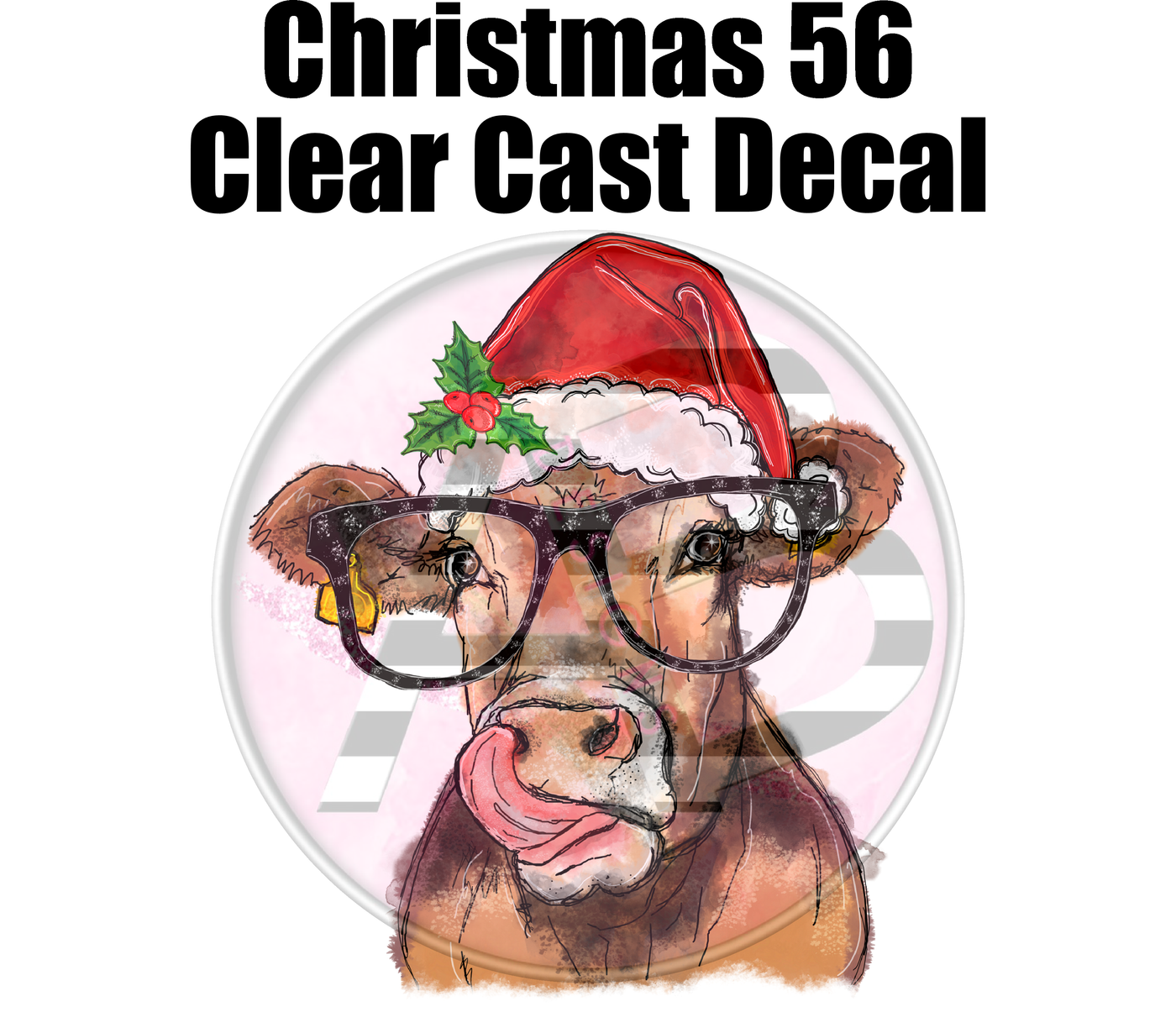 Christmas 56 - Clear Cast Decal