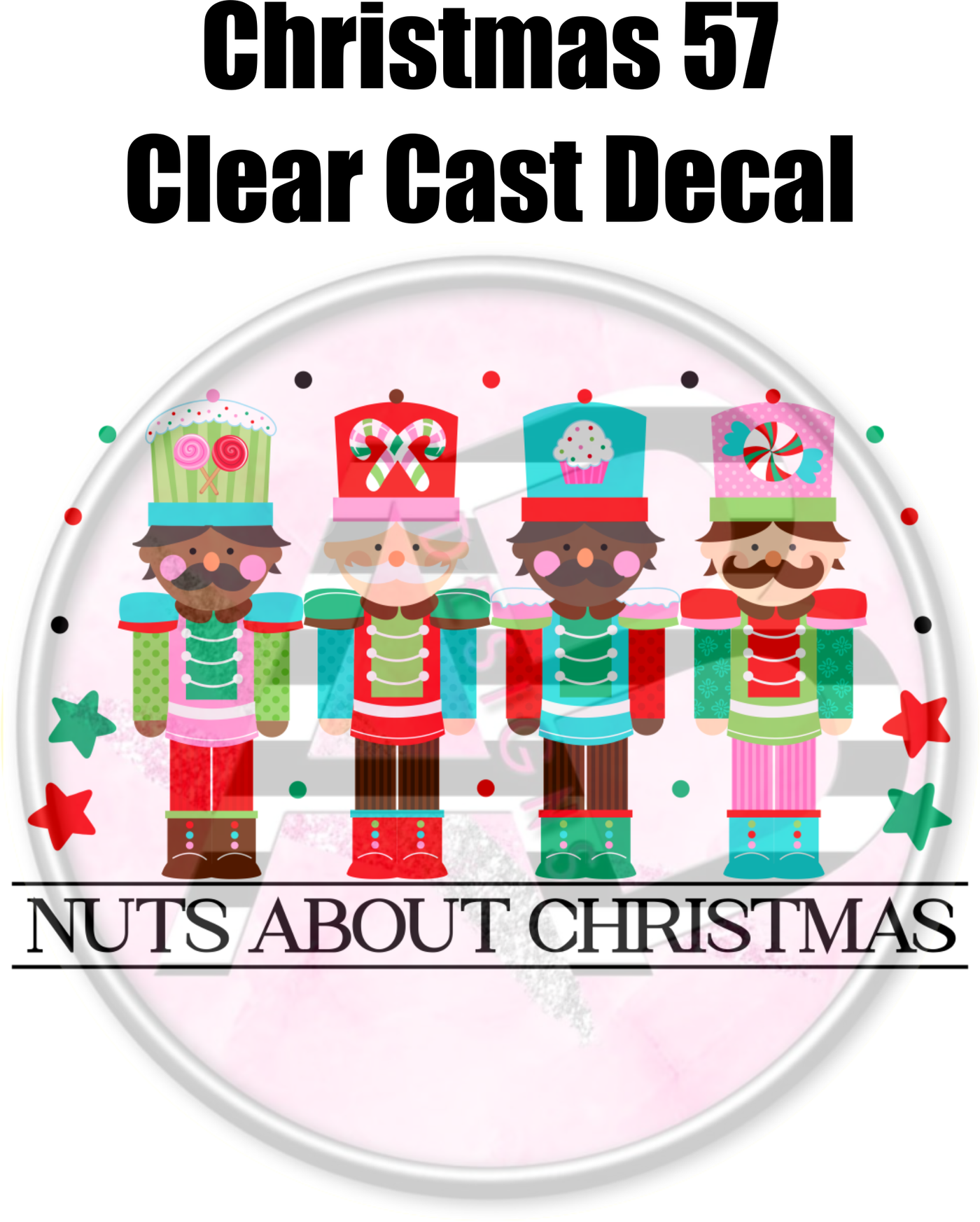 Christmas 57 - Clear Cast Decal