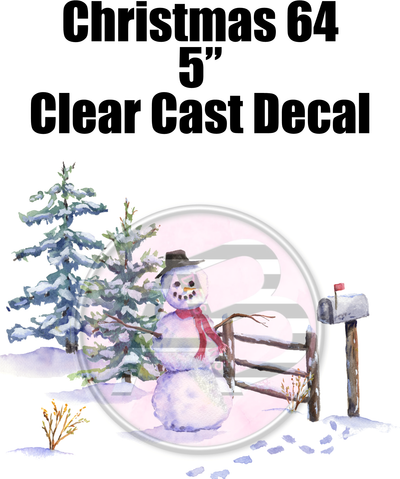 Christmas 64 - Clear Cast Decal