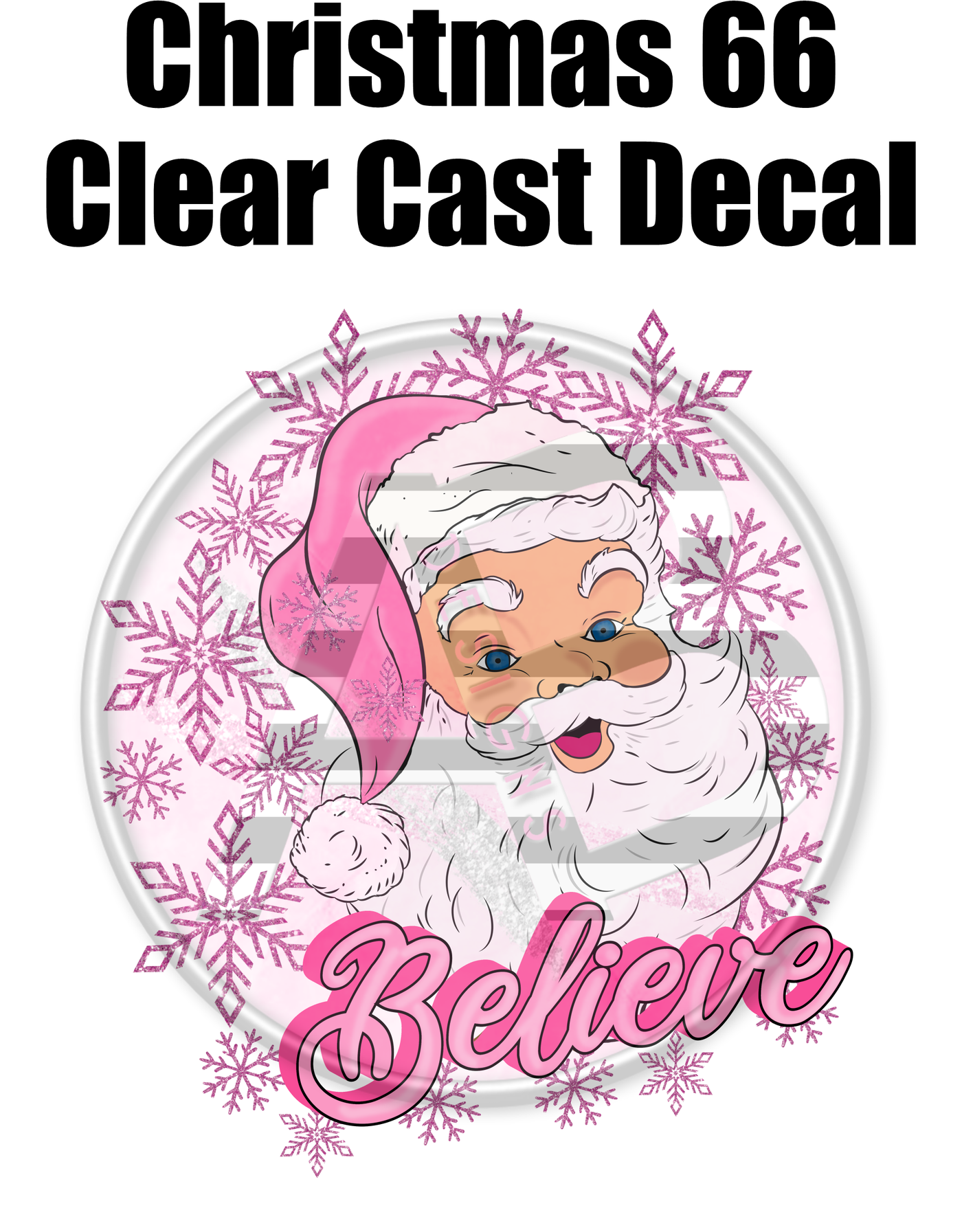 Christmas 66 - Clear Cast Decal
