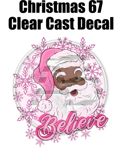 Christmas 67 - Clear Cast Decal