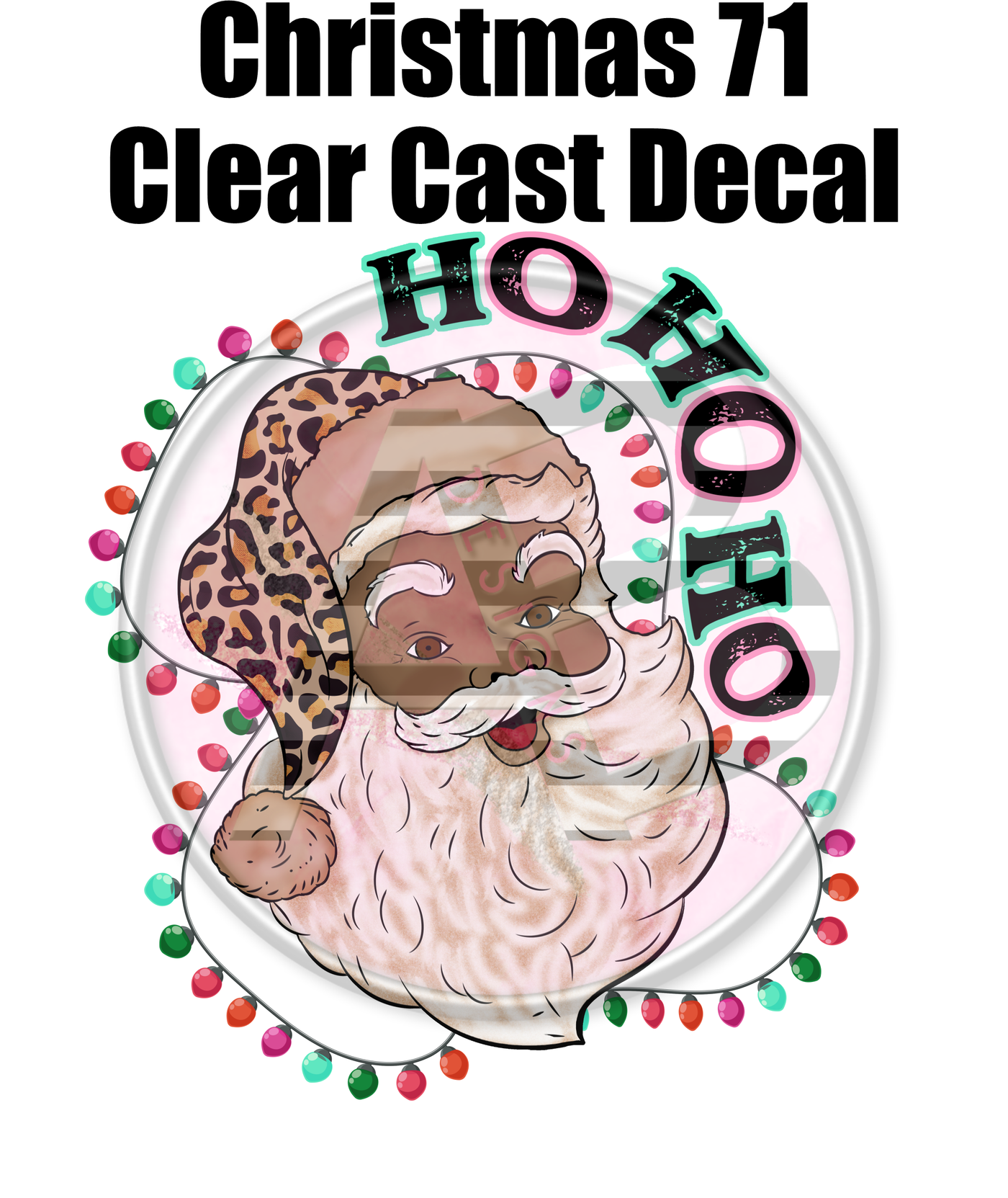 Christmas 71 - Clear Cast Decal