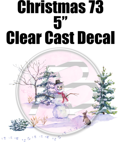 Christmas 73 - Clear Cast Decal