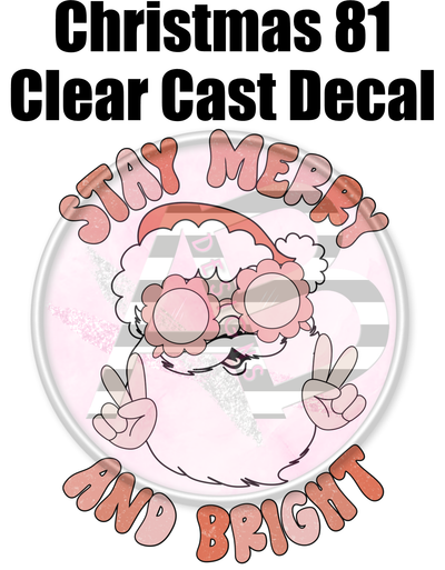 Christmas 81 - Clear Cast Decal
