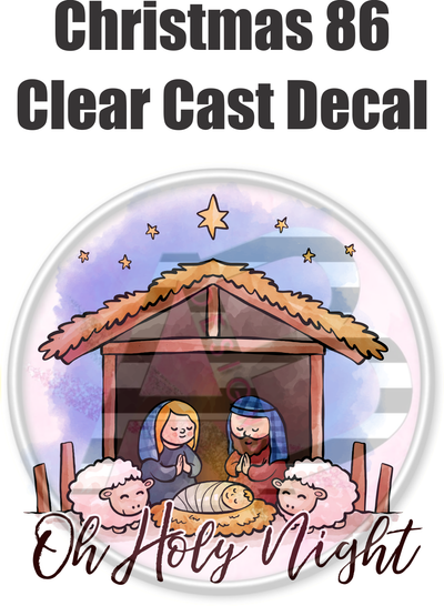 Christmas 86 - Clear Cast Decal
