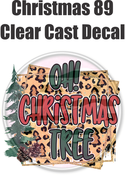 Christmas 89 - Clear Cast Decal
