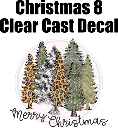 Christmas 8 - Clear Cast Decal