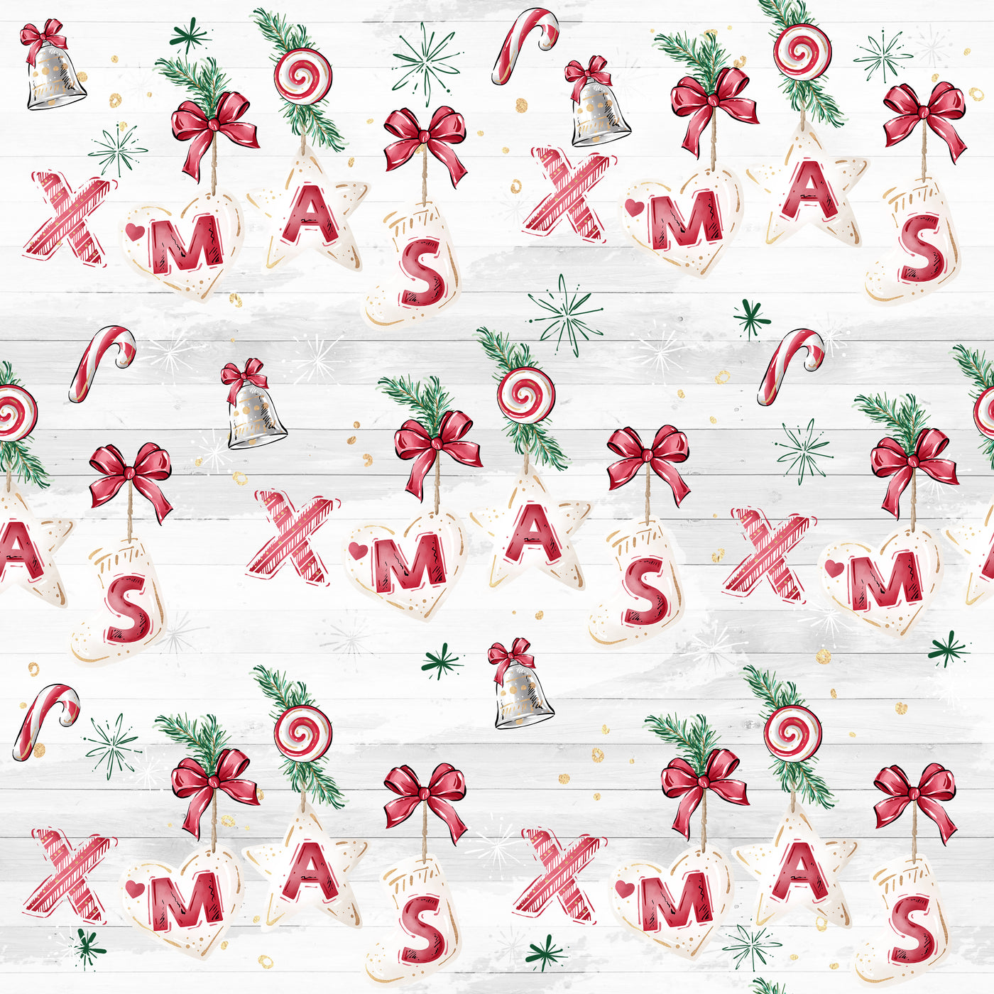 Adhesive Patterned Vinyl - Christmas Gnome 1
