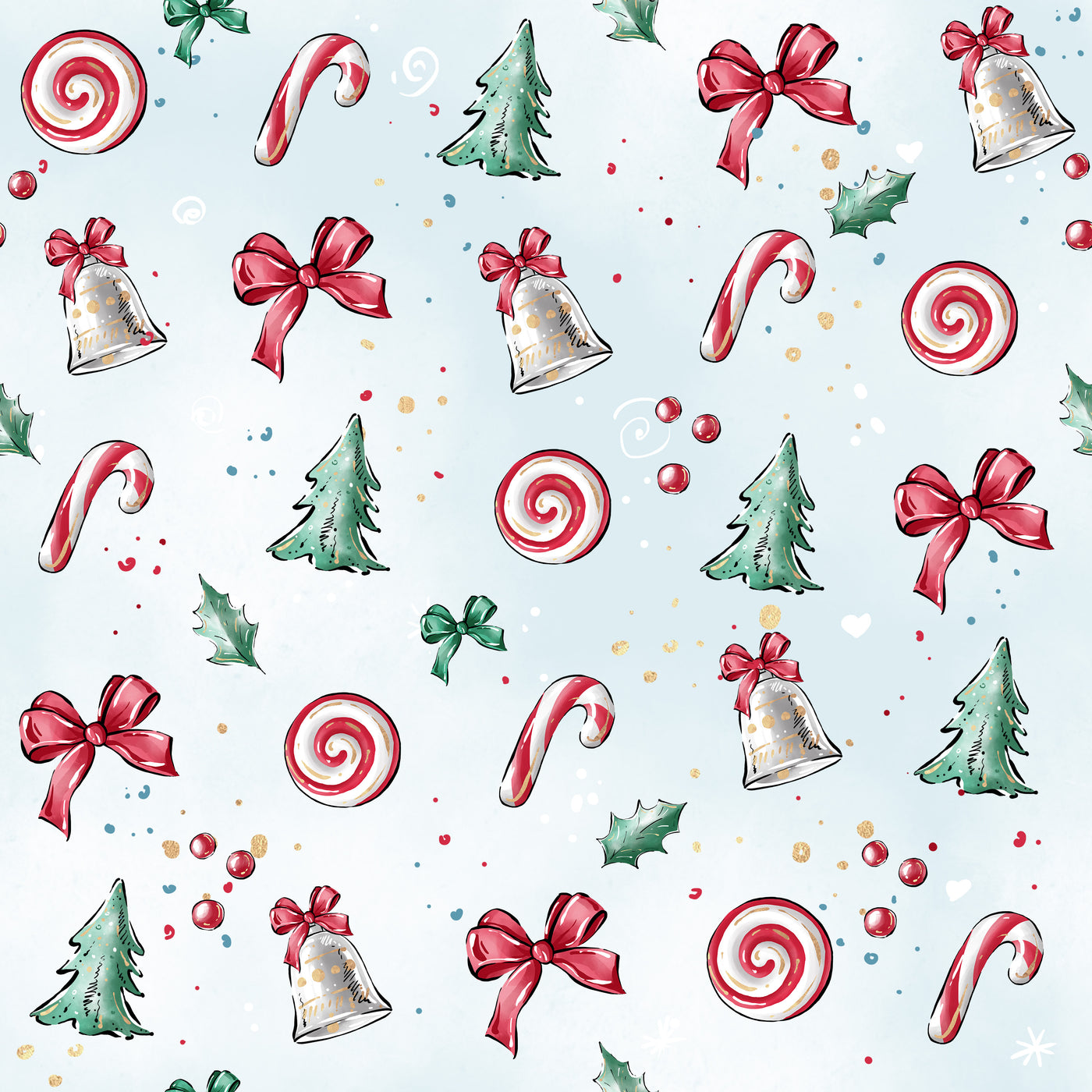 Adhesive Patterned Vinyl - Christmas Gnome 2