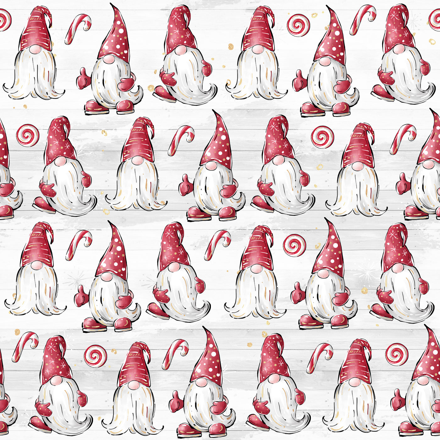 Adhesive Patterned Vinyl - Christmas Gnome 5